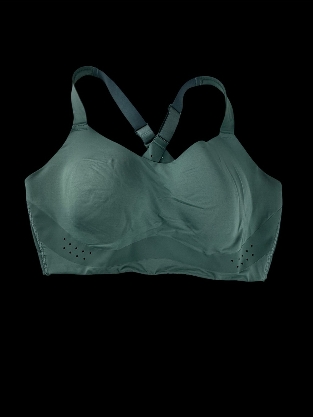 High-Support Seamless Sports Bra — Teal